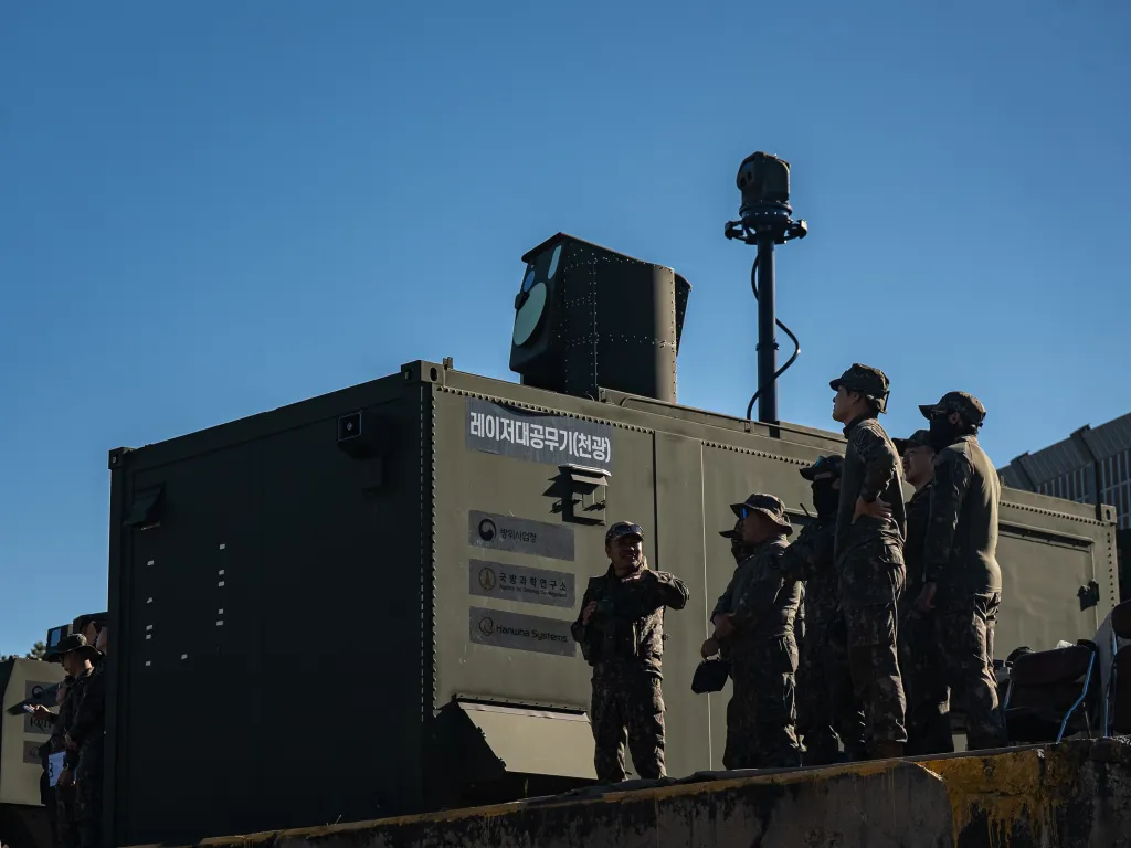 Hanwha Laser Weapons Down Three Drones in Army Demo
